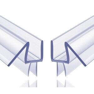 2-Pack Butecare Frameless Shower Door Bottom Seal for Glass Doors – Stop Shower